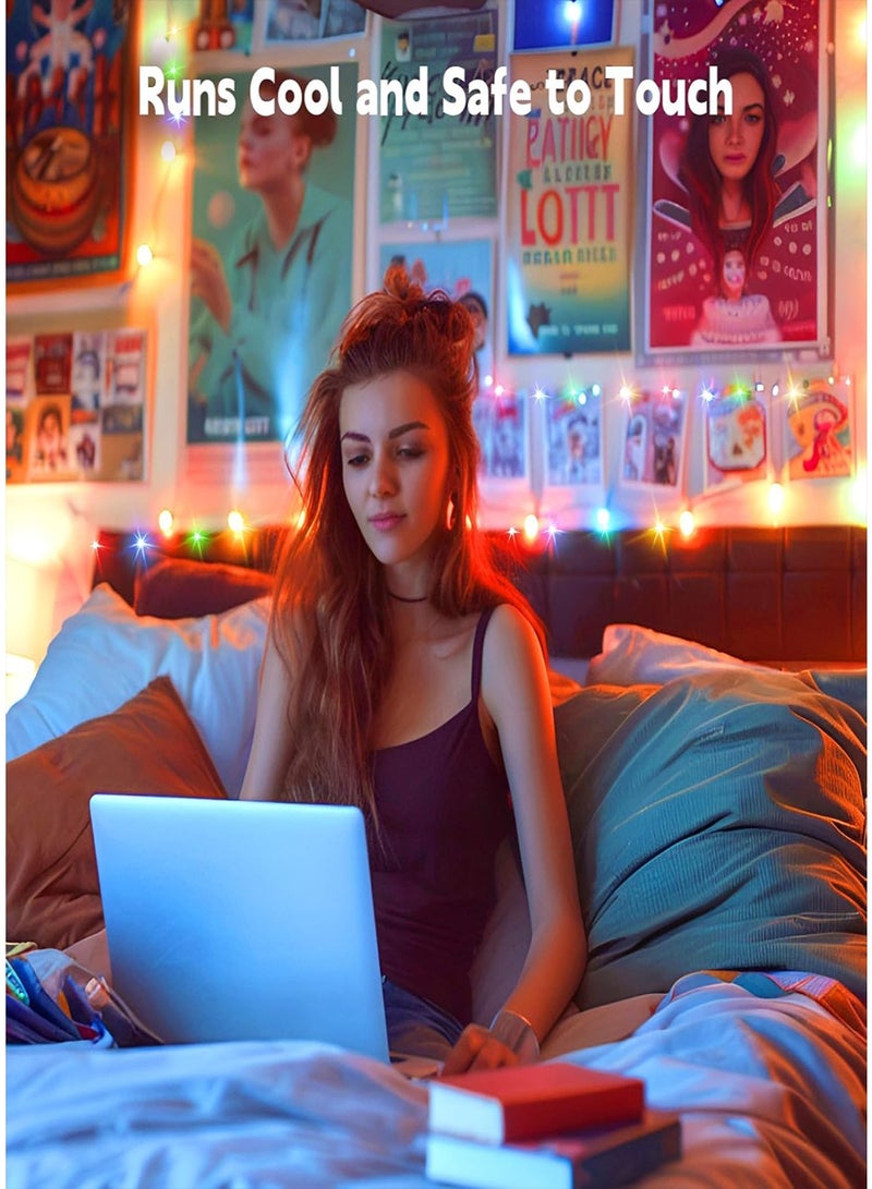xianye أضواء خرافية متلألئة XIANYE 40/80LED سلك نحاسي، 4م/8م، تعمل بالبطارية، أضواء نجوم تتلألأ، مثالية لزينة حفلات عيد الميلاد، حفلات الزفاف، غرف النوم، وزينة الحفلات الداخلية. - Image 3